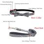 LZYMSZ Dog Harness Adjustable & Durable Plaid Pet Harness,3 Pack(Vest Harness&Bow Collar&Leash) Anti-Twist Dog Leash Set for Small Medium Large Puppy,Perfect for Daily Walking Training Running