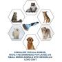 HOP Home of Paws 2 Sided Pet Grooming & Deshedding Brush Undercoat Rake for Cats & Dogs Safe Dematting Comb for Mats Tangles Removing