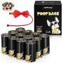 240 Counts Biodegradable Poop Bags With 1 Free Pet Bow Tie Gift, Heavy Duty, NO See-through, NO Leak Black Poop Waste Bags for Medium Large Dogs (Scented) 240 Counts Biodegradable Poop Bags With 1 Free Pet Bow Tie Gift, Heavy Duty, NO See-through, NO Leak Black Poop Waste Bags for Medium Large Dogs (Scented)