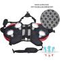 Lifeunion Polyester Dog Saddlebags Pack Hound Travel Camping Hiking Backpack Saddle Bag for Small Medium Large Dogs