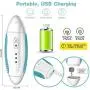 BOSI Dog Nail Grinder, Professional Low Noise Pet Nail Clipper with LED Light, 3-Speeds Electric Pet Nail Trimmer Painless Paws Grooming & Smoothing for Small Medium Large Dogs & Cats (Sky-Blue)
