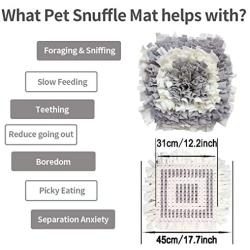 LIVEKEY Dog Snuffle Mat, Feeding Mat for Dogs, Durable Interactive Puzzle Toys for Training Foraging Skills