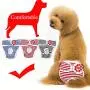 SiNetGuy Washable Female Dog Diapers (3pack), Premium Reusable Leakproof Puppy Stripe Nappies Highly Absorbent with Strong & Flexible Velcro for Doggie in Heat