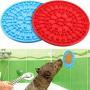 ravs 2Pcs Dog Lick Mat, Dog Slow Feeder Bathing Distraction Device, Calming Mat for Anxiety Relief, Durable Silicone Super Suction for Pet Bathing, Grooming, and Dog Training