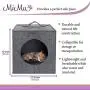 MiMu Cozy Cat Bed Cave - Large Cat Bed Hideouts with Felt Cat Cube Insert Pillow, Covered Cat Bed Box Shaped Cat Hut MiMu Cozy Cat Bed Cave - Large Cat Bed Hideouts with Felt Cat Cube Insert Pillow, Covered Cat Bed Box Shaped Cat Hut