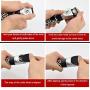 LOVEPET Dog Grooming Clipper, Rechargeable Cordless Pet Hair Clipper Set for Dogs Cats, Low Noise Low Vibration Long Endurance Powerful (Leopard Print)