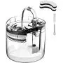 Cat Water Fountain, 1.8L Clear Automatic Water Dispenser for Pet Drinking Fountain, Dog Water Dispenser, Adjustable Water Flow, Activated Carbon with Cleaning Brush Cat Water Fountain, 1.8L Clear Automatic Water Dispenser for Pet Drinking Fountain, Dog Water Dispenser, Adjustable Water Flow, Activated Carbon with Cleaning Brush