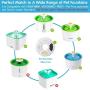 YAMOZOM Replacement Filters for Cat Fountain - 12Pcs, Cat Water Fountain Filter,Triple Activated Carbon Filtration System Filters for 54oz/1.6L Automatic Pet Water Fountain Filte