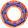Nerf Dog Spike Ring Dog Toy, Frisbee, Lightweight, Durable and Water Resistant, 6 Inch Diameter, for Medium/Large Breeds, Single Unit, Blue/Orange