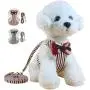 HALOViE Small Dog Harness with Leash, Fashionable Puppy Cat Striped Harness Breathable Soft Mesh for Small Medium Pet Doggy Doggie Kitten HALOViE Small Dog Harness with Leash, Fashionable Puppy Cat Striped Harness Breathable Soft Mesh for Small Medium Pet Doggy Doggie Kitten