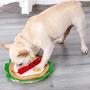 ROZKITCH Dog Snuffle Mat Round, Pet IQ Puzzle Feeding Pad to Add Fun, Slow Eat Bowl Blanke, Train Sniffing Foraging Nose Work, Durable Puppy Cat Hide and Seek Game Toys