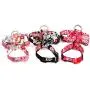 ocijf179 Pet Puppy Dog Adjustable Flower Print Bowknot Vest Chest Strap Walking Harness - Black M ocijf179 Pet Puppy Dog Adjustable Flower Print Bowknot Vest Chest Strap Walking Harness - Black M