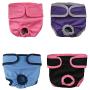 JinTuDi 4pc Pet Parents Premium Washable Dog Diapers Doggie Diapers Female Male Dog(Small)