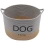 Geyecete Dog Storage Basket Round Cotton Rope Basket Dog Toy Storage Basket - Laundry Basket Storage Bin Pet Toy Storage Boxes