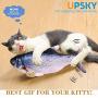UPSKY Electric Moving Fish Cat Toy, Realistic Plush Simulation Electric Wagging Fish Cat Toy Catnip Kicker Toys, Funny Interactive Pets Pillow Chew Bite Kick Supplies for Cat Kitten Kitty