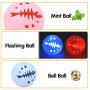 nobrand Moving Fish Ball cat Toys Cat Ball Toys, 3 Pack Cat Dog Bell Ball Moves Toy with Flash Light Cat Catnip Dog LED Ball Cat Scratching Toys Dog Rolling Ball
