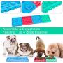RUCKO Dog Slow Feeder Pet Lick Mat Fun Feeder Slow Eating Treater for Puppies-4 Pack