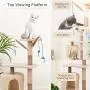 Famgizmo Cat Tree | Sisal Scratching Posts | 90cm Stable Cat Tower with Cat Cave | Cat Kitten Activity Centre | Dangling Toys | Cat Condo | Cat Furniture | Climbing Tower | Beige & Dark Blue Famgizmo Cat Tree | Sisal Scratching Posts | 90cm Stable Cat Tower with Cat Cave | Cat Kitten Activity Centre | Dangling Toys | Cat Condo | Cat Furniture | Climbing Tower | Beige & Dark Blue