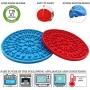 GETIEN Dog Lick Pad Suction Dog Washing Distraction Device Slow Feeder Lick Mat with Super Suction for Pet Bathing, Grooming, and Dog Training