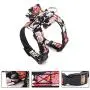 ocijf179 Pet Puppy Dog Adjustable Flower Print Bowknot Vest Chest Strap Walking Harness - Black M ocijf179 Pet Puppy Dog Adjustable Flower Print Bowknot Vest Chest Strap Walking Harness - Black M