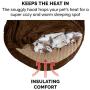 Furhaven Pet - Plush Ergonomic Orthopedic Foam Mattress Dog Bed, Round Snuggery Hooded Dog Bed, and ThermaNAP Self-Warming Quilted Cat Bed Pad for Dogs and Cats - Multiple Styles, Sizes, and Colors