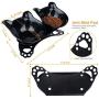 Pantula Cat Bowls Tilted cat Food Bowls Raised cat Food Bowl Pet Double 15° Slanted Plastic cat Bowls Elevated with Non-Slip Rubber Base Stand for Cats