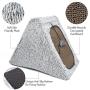 Cat Scratcher Cardboard House Condo, Removable Cat Scratcher Pads with Mouse Toy & Catnip, Reversible Panel Vertical Foldable Cat Scratching Lounger, Recycle Corrugated Cat Scratch Couch Bed