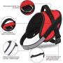 Timormode Dog Harness for Small Medium Large Dogs No Pull No Choke,Reflective Adjustable Straps,Pet Puppy Vest with Handle Leash Set ,Outdoor Training Walking for Service Dog 02 Black XL