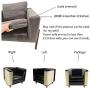 MZhugz Cat Furniture Protector, Heavy Duty Anti Scratching Mat Sisal Couch Guard for Cats, Protect Your Sofa from Scratching, Easy Installation