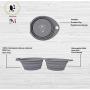 Imperio Moncada Collapsible Dog Bowl, Portable Dog Bowl