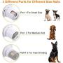 Intsun Pet Nail Grinder for Dogs Stepless Speed Electric Dog Nail Grinder 40DB Ultra Quiet with 3 Ports Rechargeable Nail Trimmer Painless Paws Grooming Smoothing Claw Care for Medium Small Dogs, Cats
