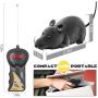 Aerbee Remote Control Mouse Toy, RC Electronic Rat Flocking Mouse Toy Interactive Cat Toys Fun for Cats Dogs Pets, Moves Like a Real Mice