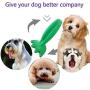 2 Pack Dog Chew Molar Stick Toys, Non-Toxic Natural Rubber Bite Resistant Teeth Cleaning Toothbrush Toy for Small Medium and Large Dogs, Green