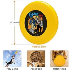 Pet Frisbee Flying Disc Dog Toy - Multifunction Friday The 13th