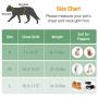 Pet Soft Warm Cat Harness, Adjustable Cat Dog Vest Harness and Leash for Walking Escape Proof, Reflective Soft Kitten Harness for Small Medium Puppies