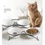 Pet Feeder Double Ceramic Bowl for Small Dogs and Cats Pet Feeder Double Ceramic Bowl for Small Dogs and Cats