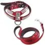 Dogs Kingdom Full Rhinestone Crystal Pet Dog Harness Leash Set Customized Rhinestone Puppy Small Dog Chihuahua Harness Leash 2Pcs Dogs Kingdom Full Rhinestone Crystal Pet Dog Harness Leash Set Customized Rhinestone Puppy Small Dog Chihuahua Harness Leash 2Pcs