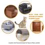 Cat Furniture Protector, 8 Pack 17.8 x 12 Inch Self-Adhesive Cat Scratch Furniture Protector with 48 Twist Pins, Furniture Protection from Cat Scratching Cover to Protect Sofa, Door, Wall and Seat