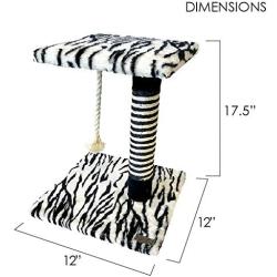 Cloe E Cluzo Animal Print Single Tier Scratching Post