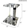 Cloe E Cluzo Animal Print Single Tier Scratching Post