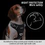 Funfox Dog Harness No Pull Pet Harness, Adjustable Dog Vest for Easy Walking, Breathable Oxford Material, Reflective Strips with Metal Front Clip for Control Small Medium Large Breed Dogs