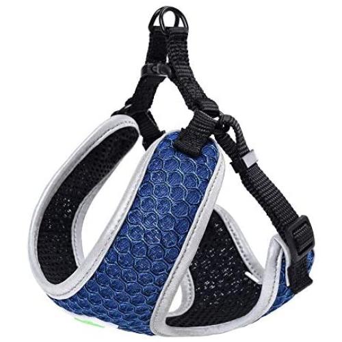 Mile High Life | Breathable Hive Mesh Vest Dog Harness | No Pull Dog Harness with Adjustable Straps | Step in Dog Harness with Reflective Bound Hem | Small Medium Dogs
