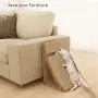 Famgizmo Premium Cat Scratcher Incline Scratching Pad Cardboard Lounge Bed with Ball Toy Catnip 68 x 36 x 27 cm Multiple Scratching Angles Uperior Cardboard & Durable Construction Famgizmo Premium Cat Scratcher Incline Scratching Pad Cardboard Lounge Bed with Ball Toy Catnip 68 x 36 x 27 cm Multiple Scratching Angles Uperior Cardboard & Durable Construction