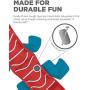 Outward Hound Fire Biterz Durable Real Fire Hose Material Dog Toy with Squeakers