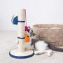 CHARMGIRL 16'' Cat Scratching Post,Durable Cat Dangling Toys Cat Scratcher Pole Sisal Rope Cat Tracking Interactive Toys Scratch Post Tree for Cats Kittens