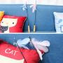 BeesClover Carbon Fibre Blue Telescopic Pet Cat Funny Teaser Stick with Feather Bell Interactive Exercise Toy pet Gift