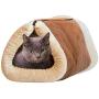 WOWOWMEOW 2 in 1 Cat Tunnel Bed Cave Hideout