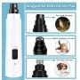 Valibe Dog Nail Grinder Professional Upgraded 2-Speed Pet Nail Grinder for Dogs Rechargeable Cat Dog Nail Grinder for Large Medium Small Dogs Low Noice with Light for Smooth Pet Paw Grooming