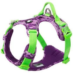 Dog Harness No Pull Nylon Reflective Soft Camouflage Pet Harness for Small Big Dogs Running Training TLH5653