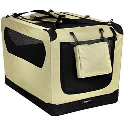 Amazon Basics Premium Folding Portable Soft Pet Dog Crate Carrier Kennel